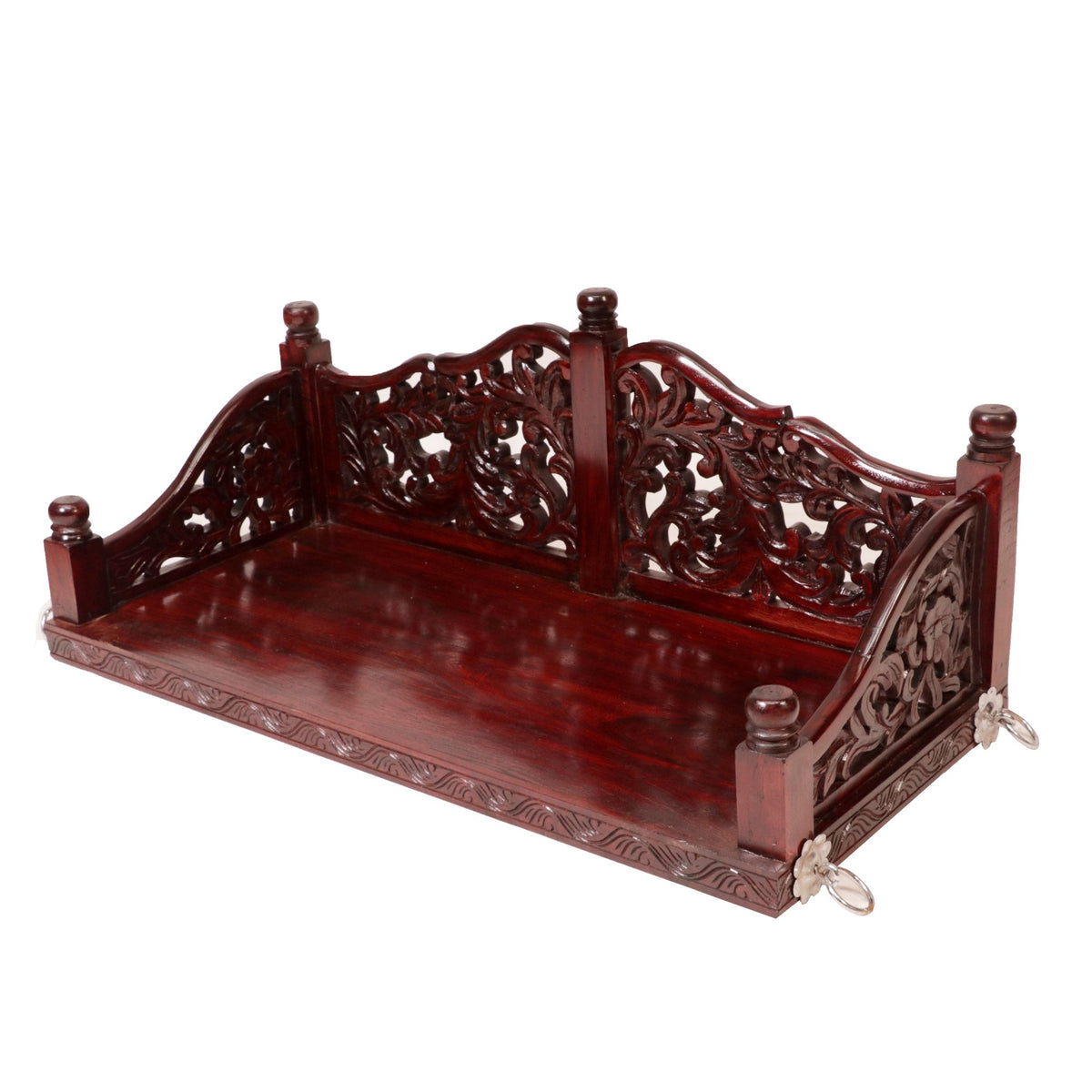 Alba Carved Hanging Swing — view 1