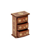 Rafferty Solid Wood 3 Drawer Mini Chest - Brass Detail - product image 1