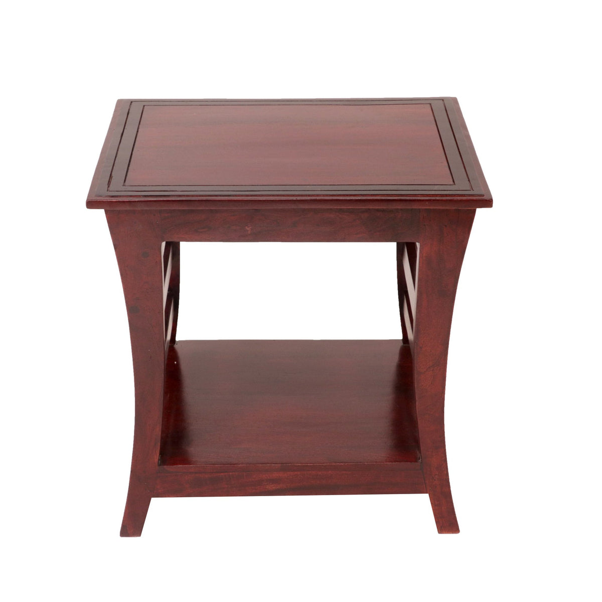 Opal Slatted Curved Coffee Table — view 2