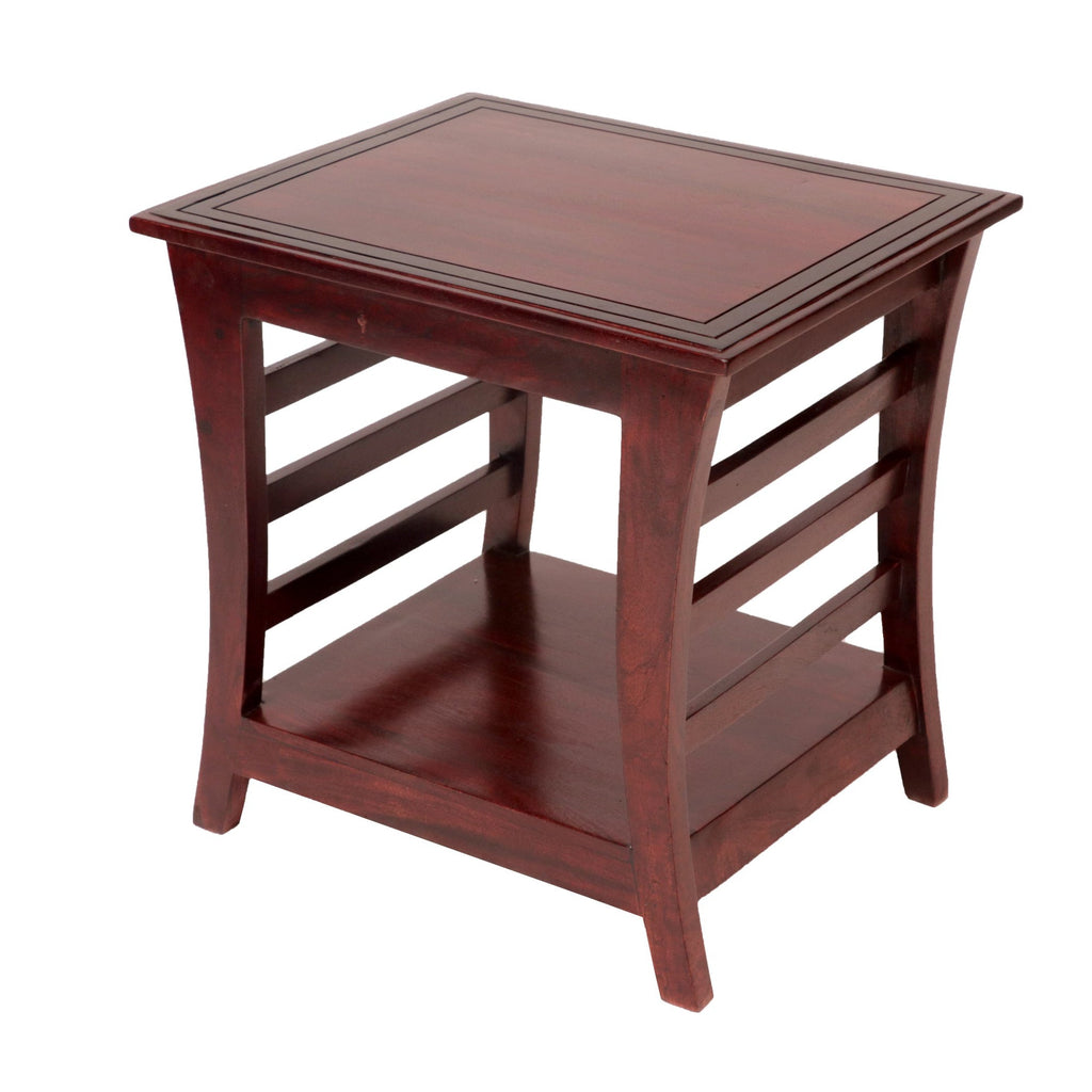 Opal Slatted Curved Coffee Table — view 3