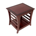 Opal Slatted Curved Coffee Table — view 1
