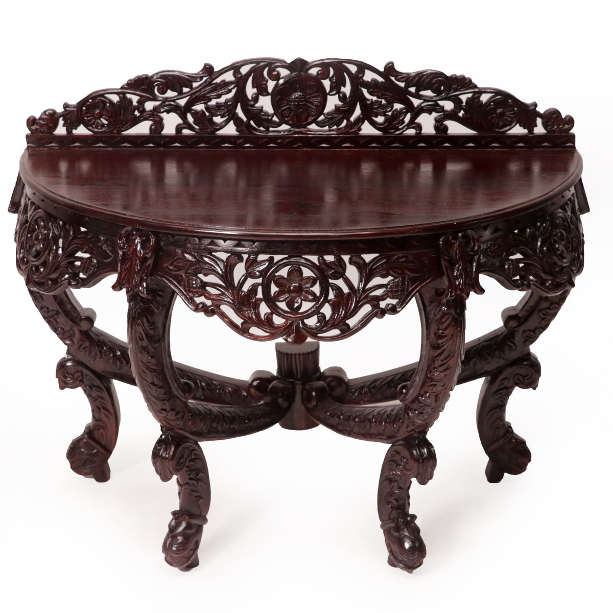 Maren Carved Console Table — view 2