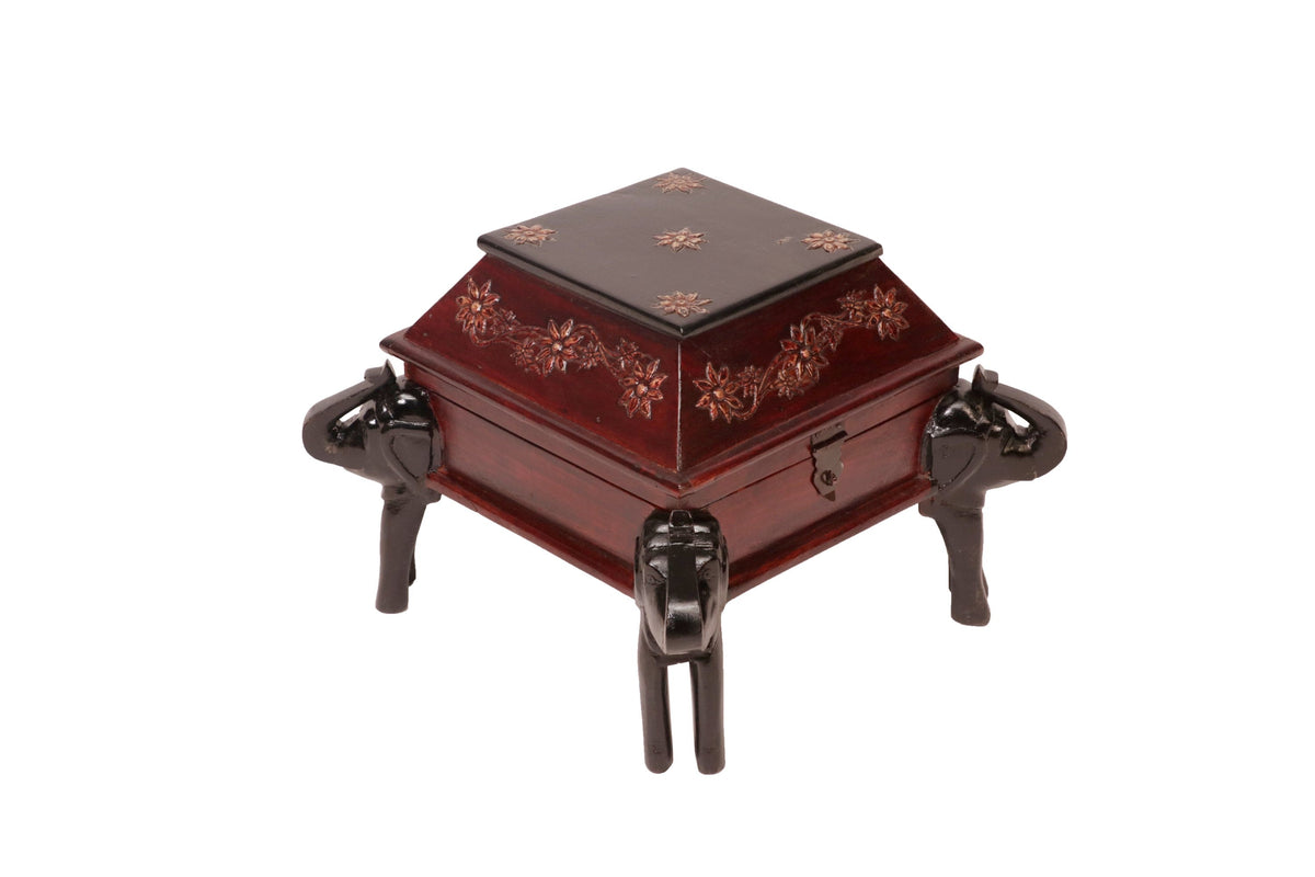 Gaia Elephant Vintage Storage Box — view 3