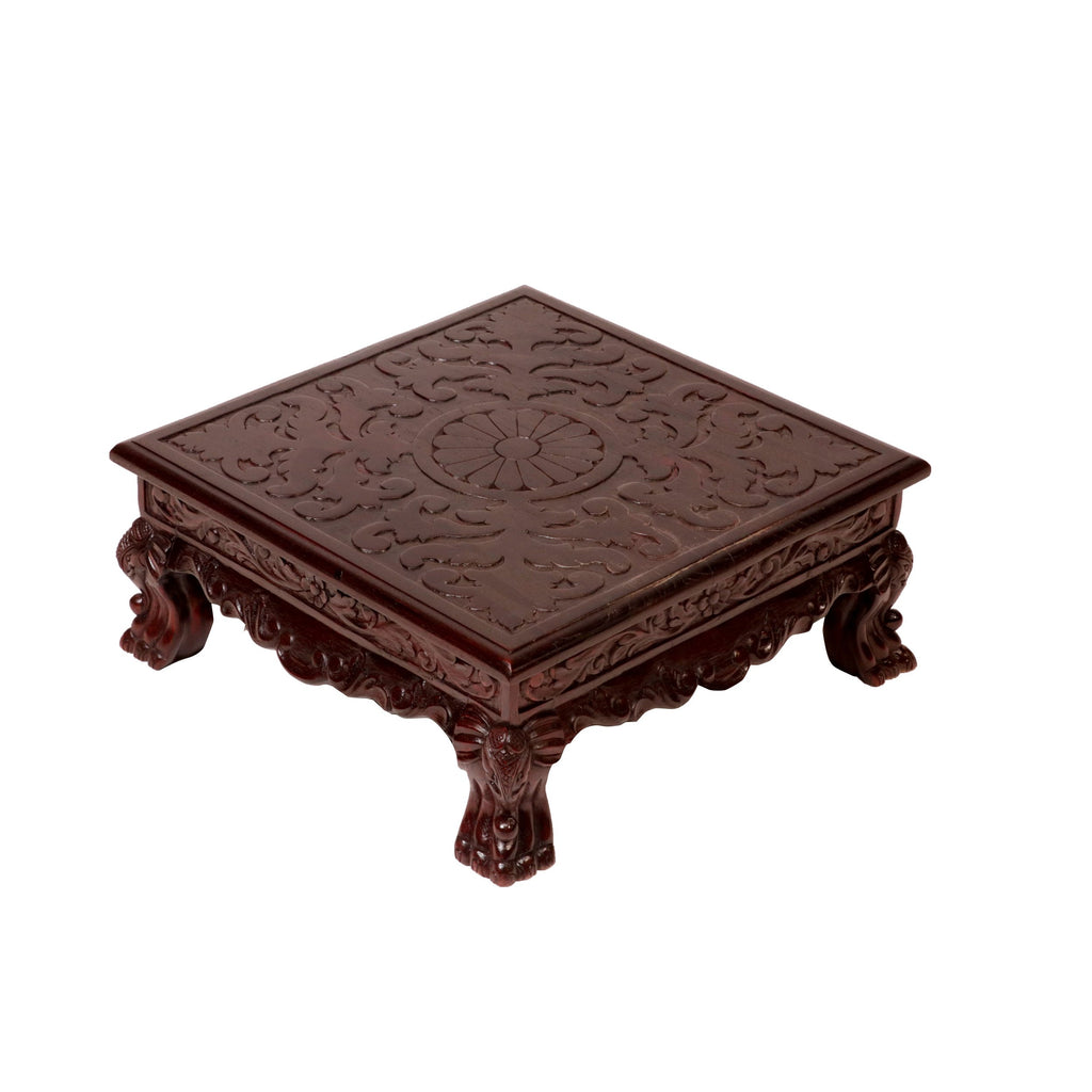Wren Carved Bajot Table — view 3
