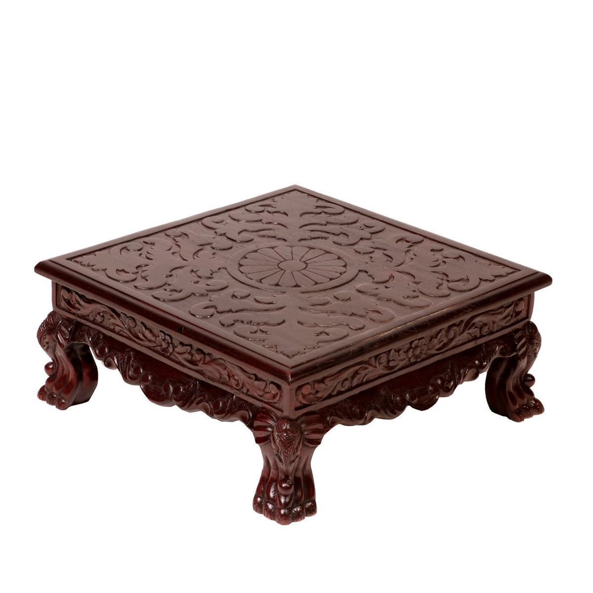 Wren Carved Bajot Table — view 4