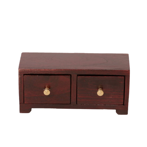 Cleo Solid Wood 2 Drawer Desktop Chest - Russet - product image 2