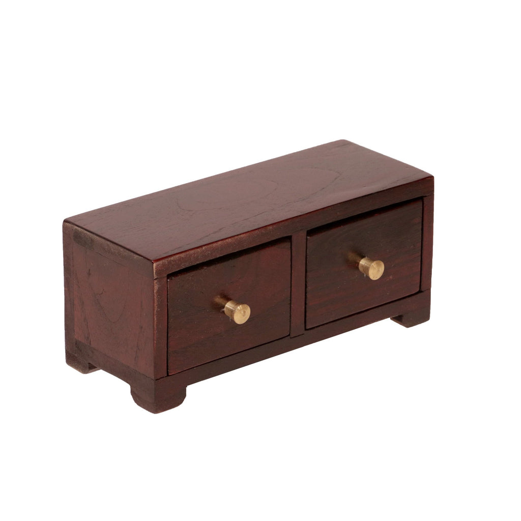 Cleo Solid Wood 2 Drawer Desktop Chest - Russet - product image 4