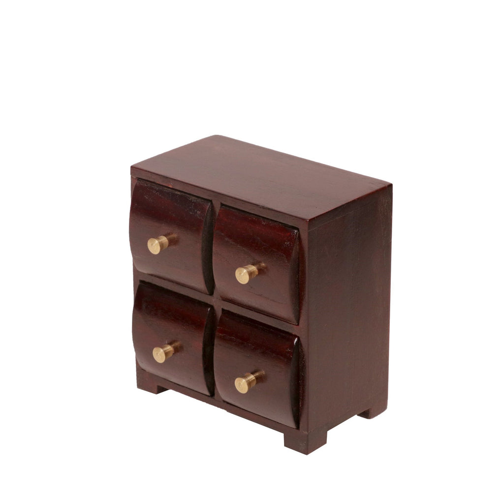Nola Solid Wood Curved Drawer Organizer - Russet - product image 2