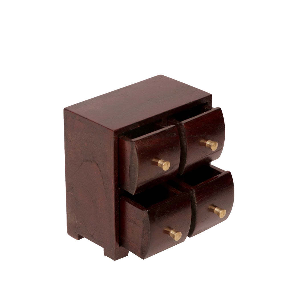 Nola Solid Wood Curved Drawer Organizer - Russet - product image 1