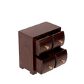 Nola Solid Wood Curved Drawer Organizer - Russet - product image 1