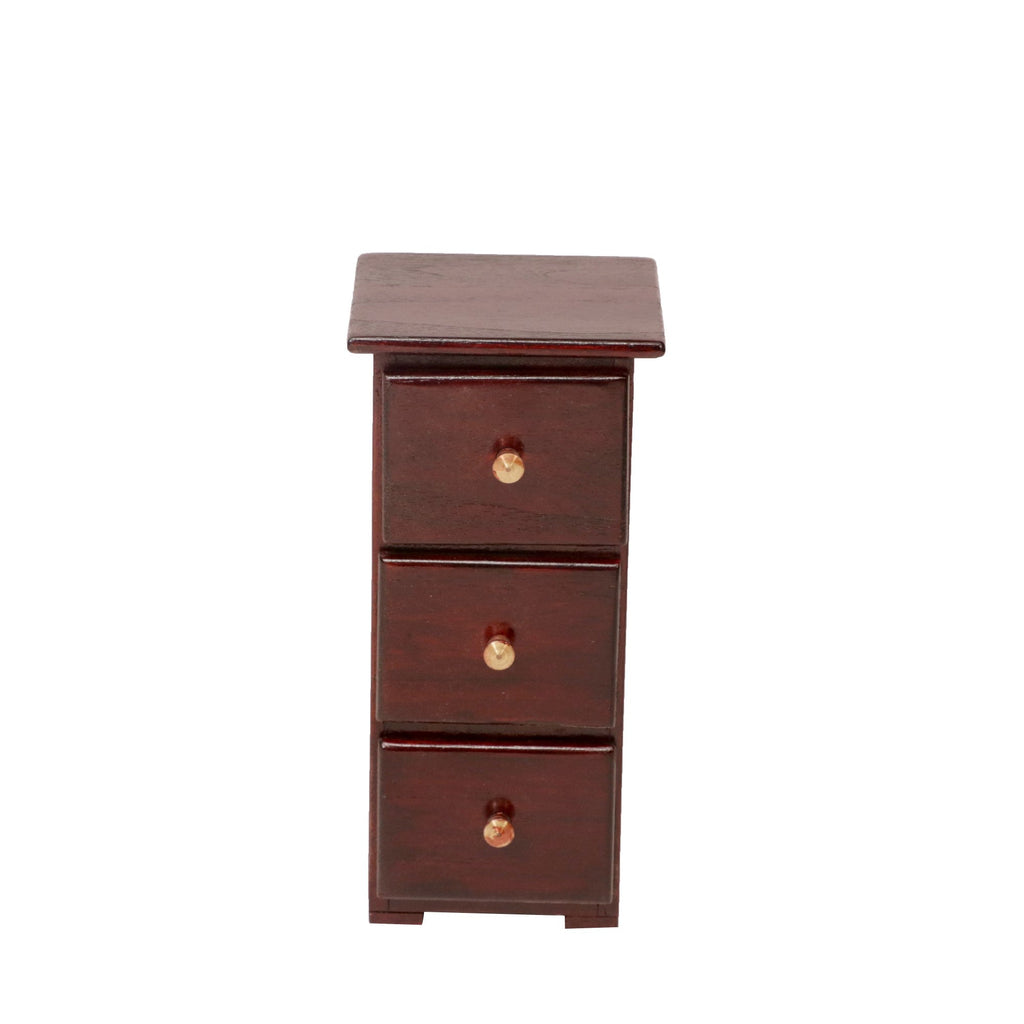 Cosmo Solid Wood 3 Drawer Desk Tower - Russet - product image 3