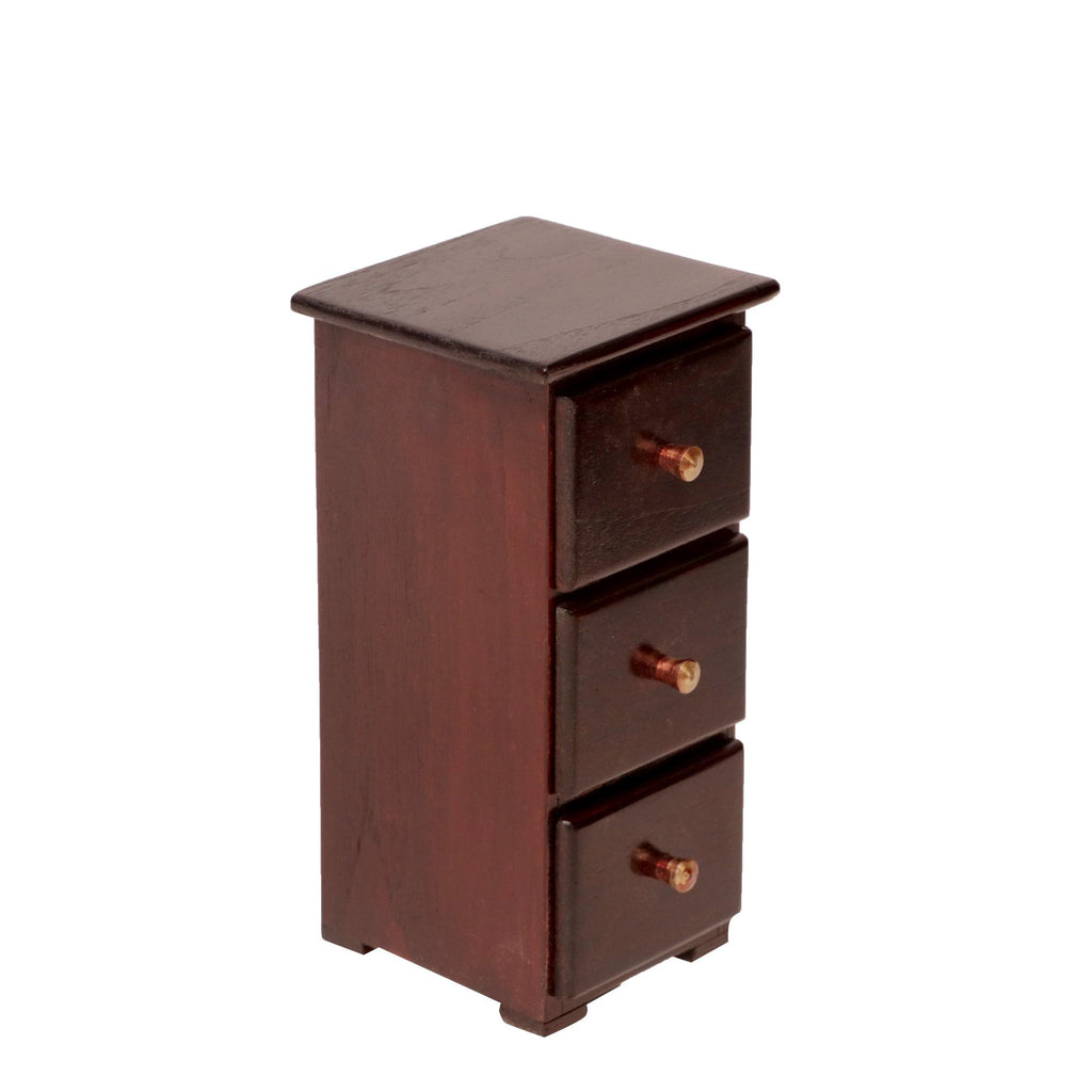 Cosmo Solid Wood 3 Drawer Desk Tower - Russet - product image 2