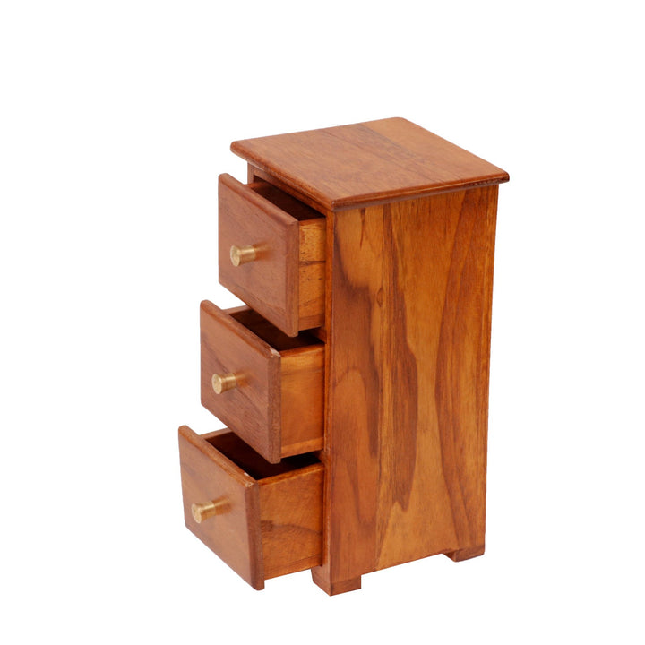 Wooden Miniature Outer Space 3 Drawer Chest Tower (The product is used as Desk organiser) Desk Organizer