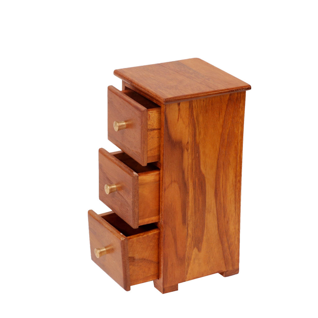 Cosmo Solid Wood 3 Drawer Desk Tower - Natural - product image 5