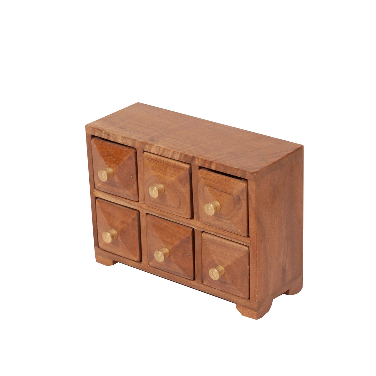 Vela Solid Wood 6 Drawer Mini Chest - Diamond - product image 4