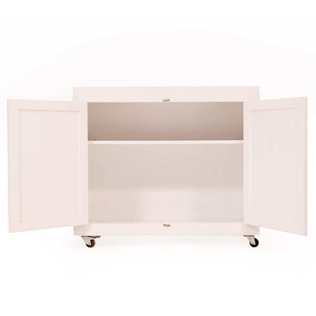 Renata White Storage Cabinet — view 3