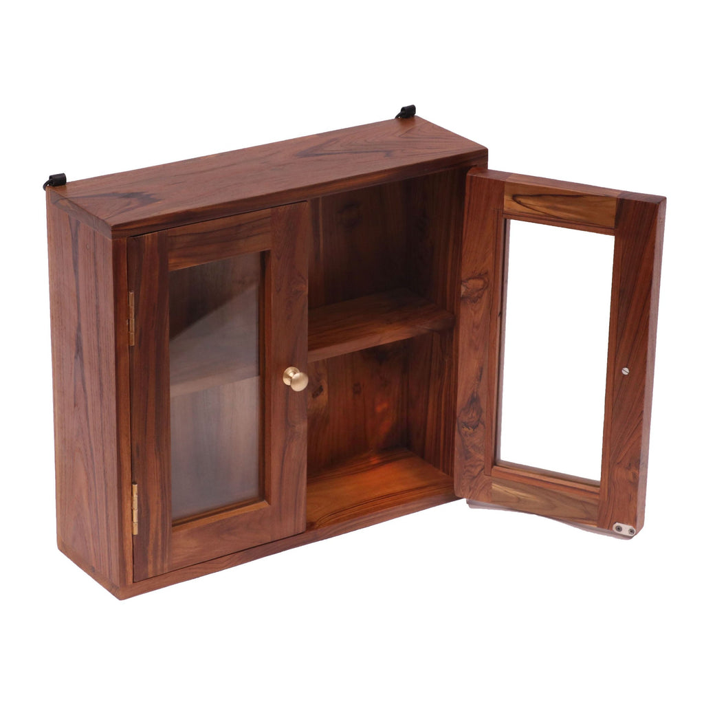 Petra Solid Wood Storage Cabinet — view 1