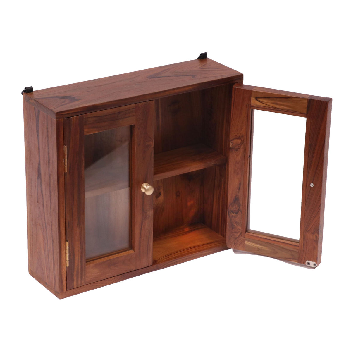 Petra Solid Wood Storage Cabinet — view 1