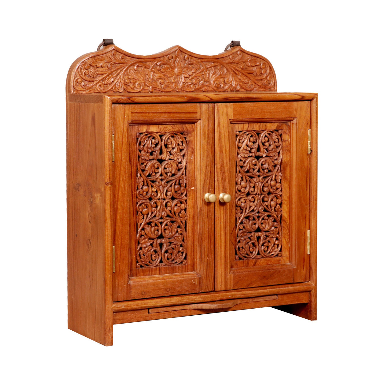 Rowan Carved Panelled Home Temple — view 2