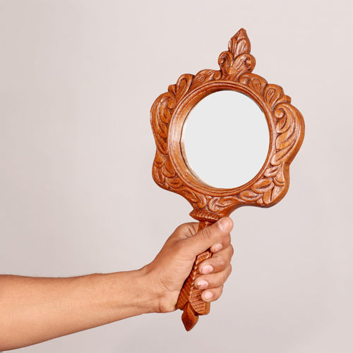 Athena Solid Wood Wall Mirror — view 2