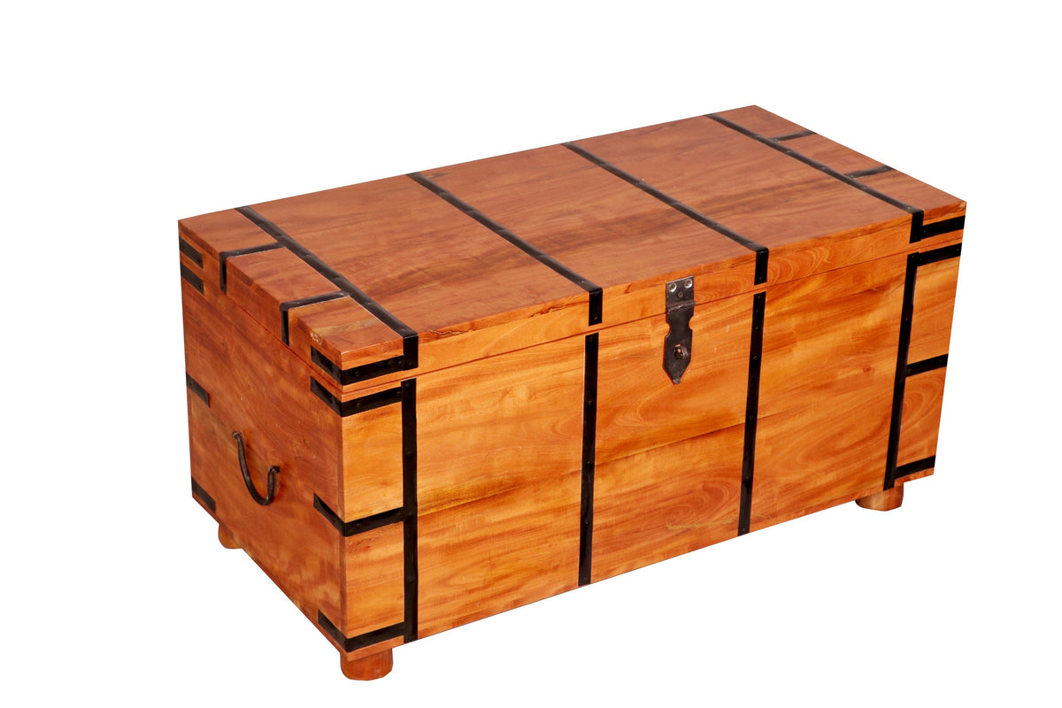 Arlo Solid Wood Storage Trunk — view 1