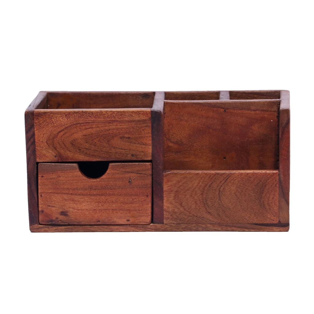 Soren Solid Wood Desktop Organizer - Natural - product image 2