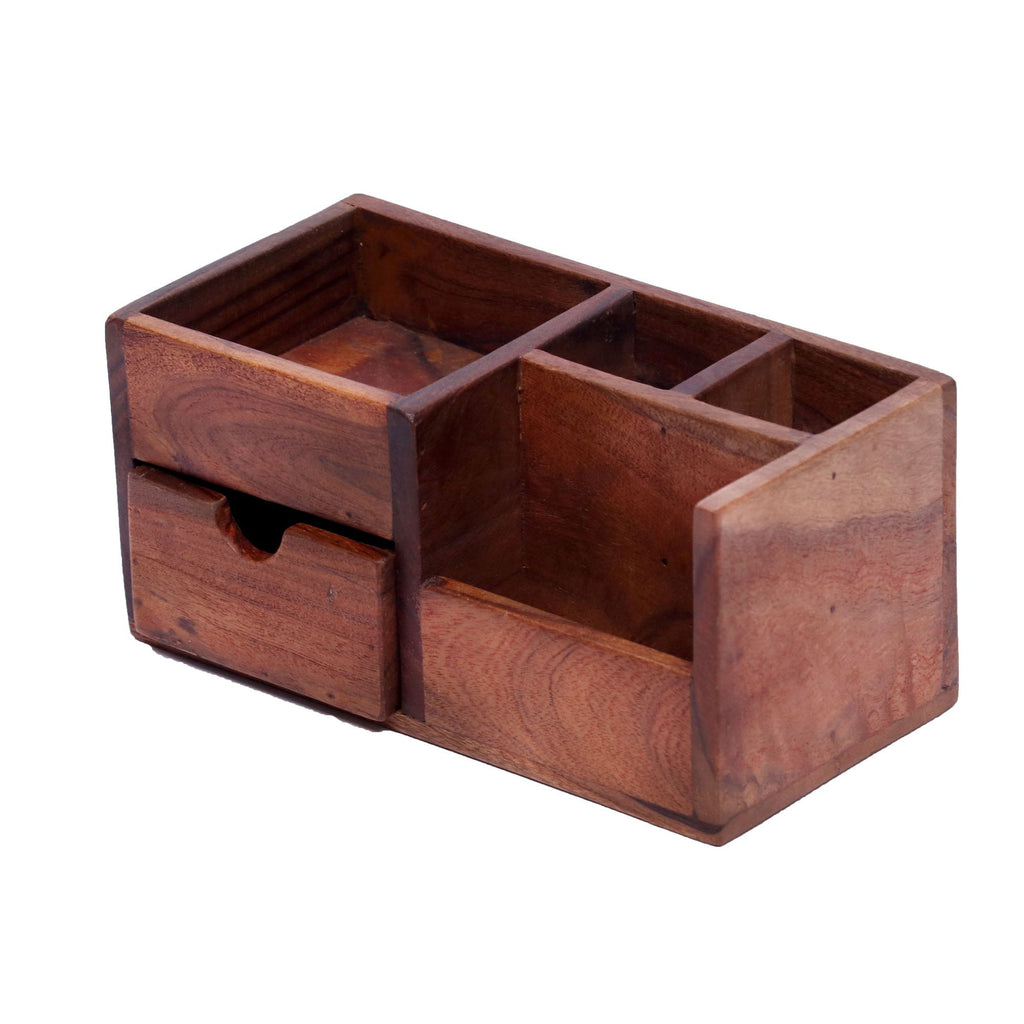 Soren Solid Wood Desktop Organizer - Natural - product image 4