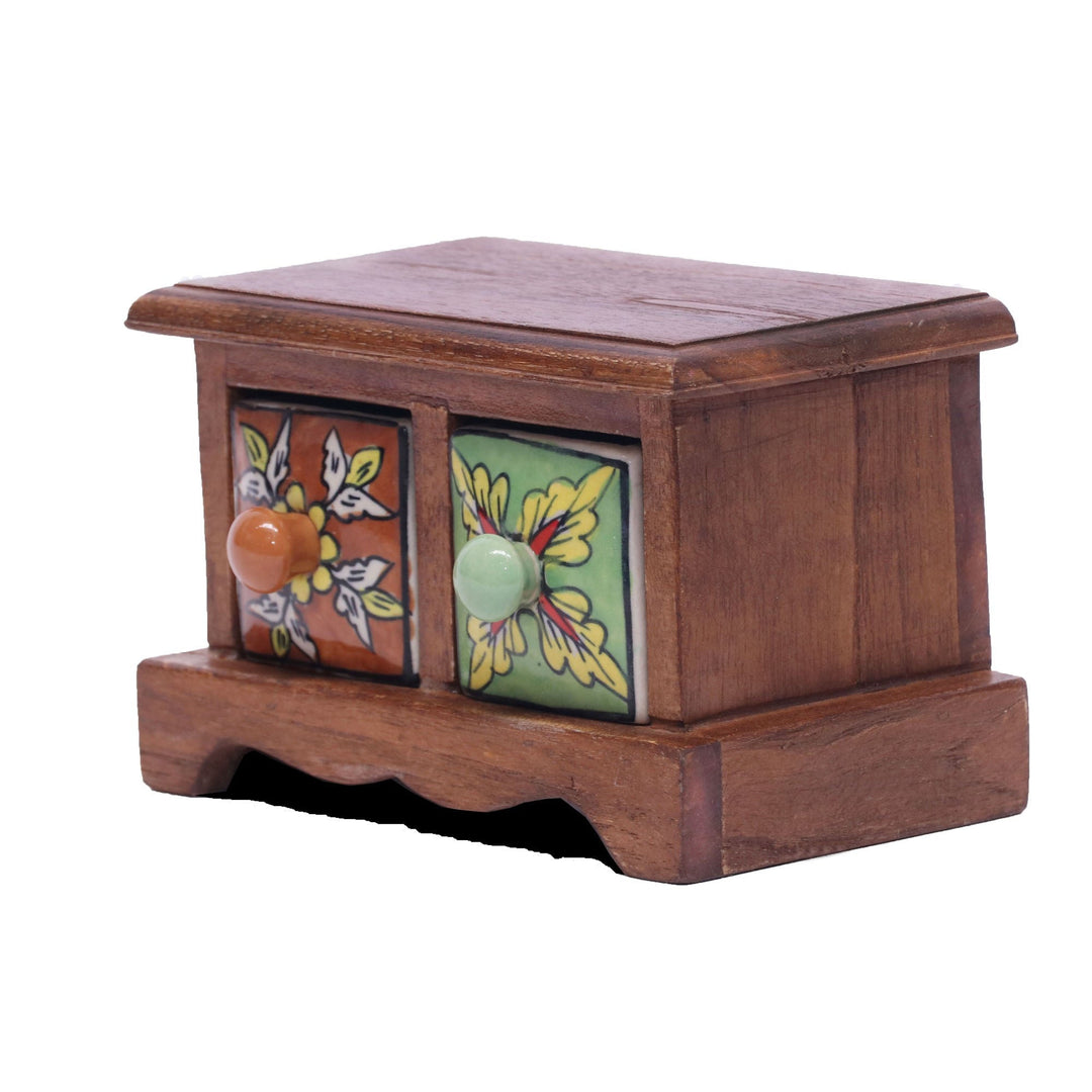 Flat 2 Drawer Chest Desk Organizer