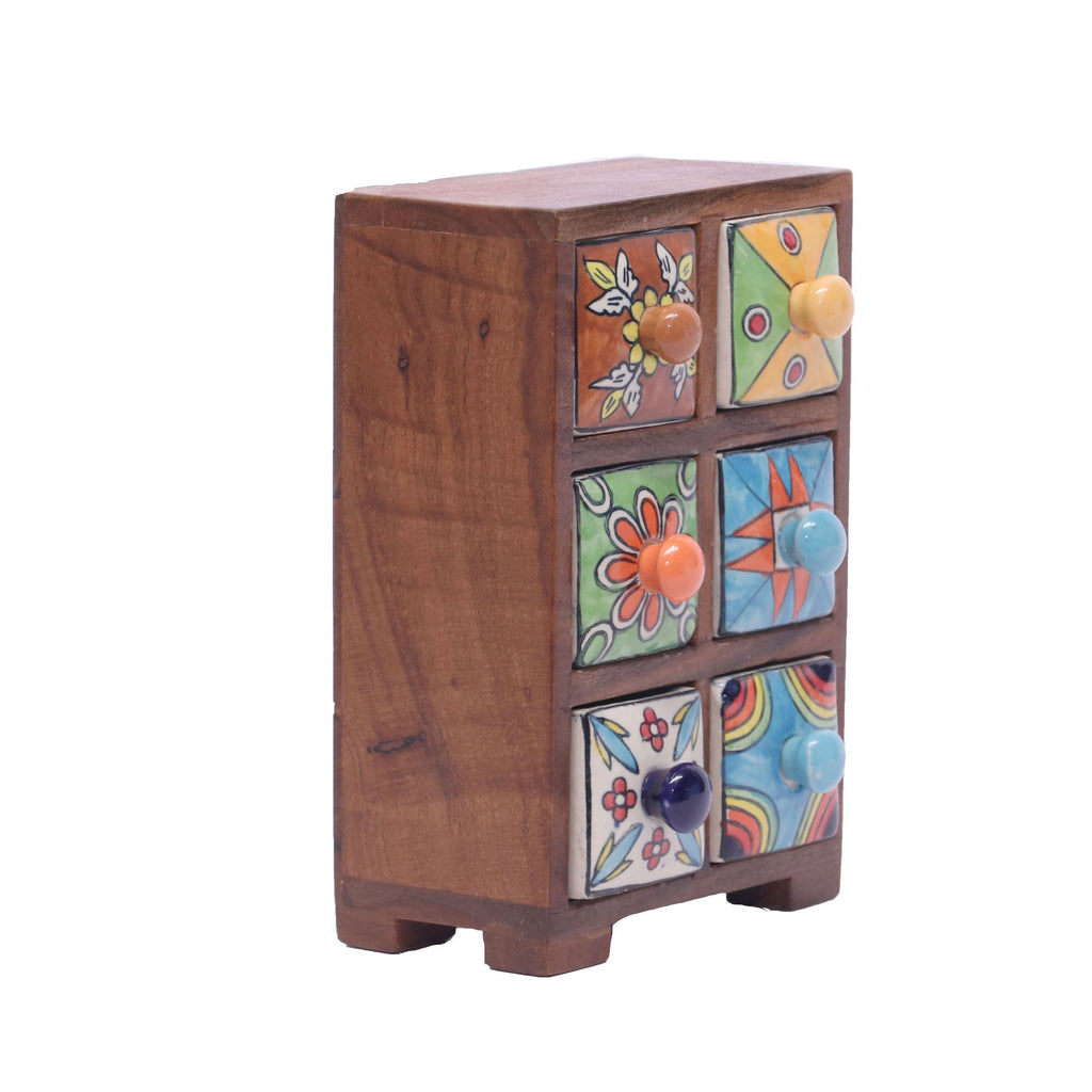 Petra 6 Drawer Ceramic Tower - product image 4