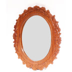 Anais Carved Round Wall Mirror — view 3