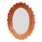 Anais Carved Round Wall Mirror — view 4