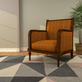 Cora Upholstered Rustic Armchair — view 1