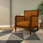 Cora Upholstered Rustic Armchair — view 1