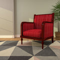 Celine Upholstered Rustic Armchair — view 1