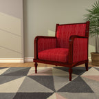 Celine Upholstered Rustic Armchair — view 1