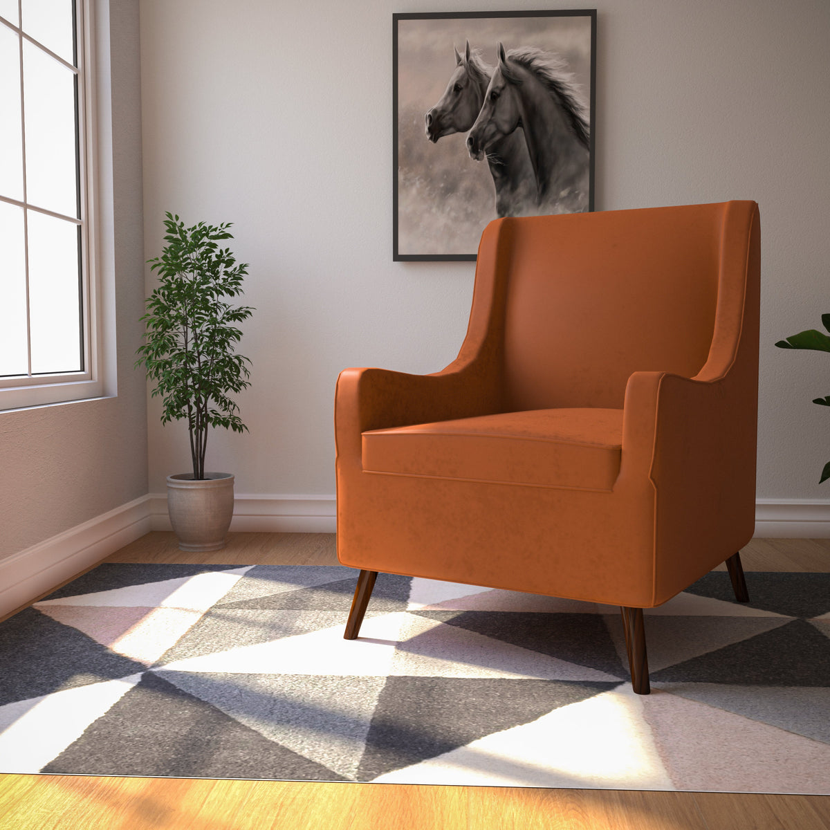 Emery Upholstered Armchair — view 1