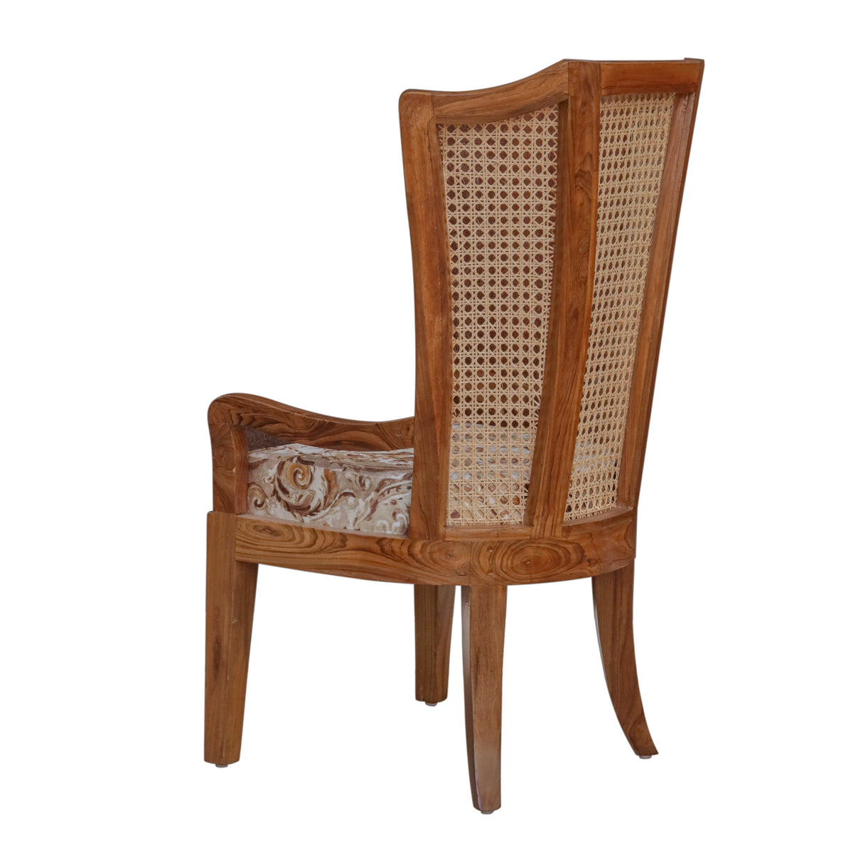 Calista Cane Upholstered Armchair — view 6