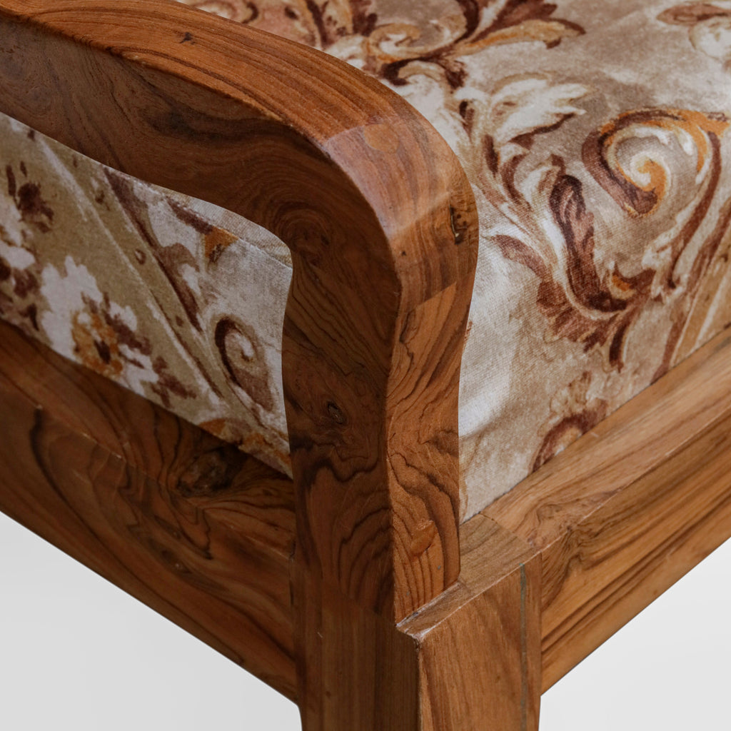 Calista Cane Upholstered Armchair — view 8