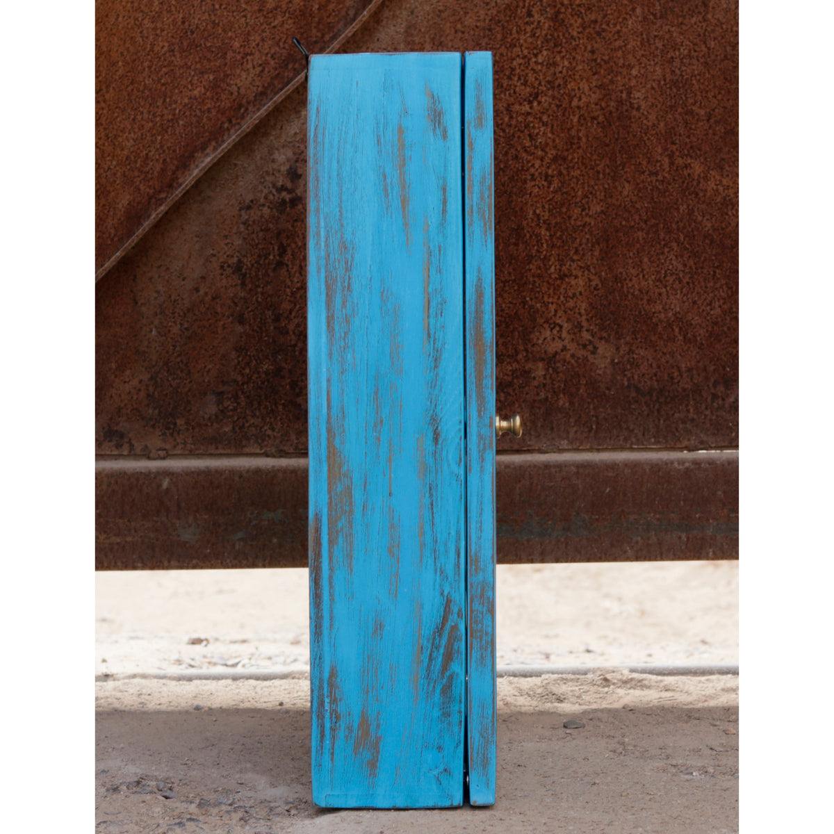 Briar Distressed Blue Wall Cabinet — view 5