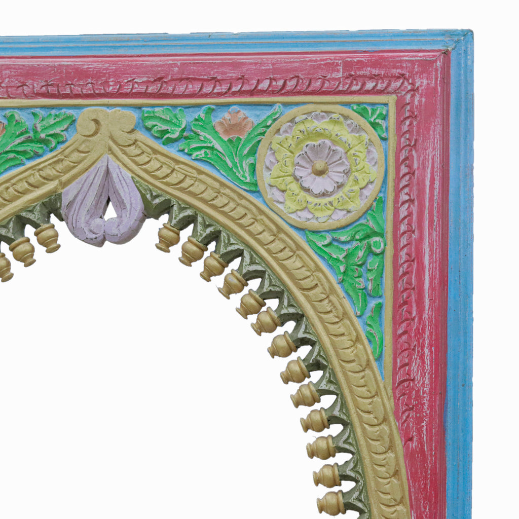 Margot Floral Carved Wall Mirror — view 2