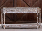 Jolie Distressed Vintage Console Table — view 2