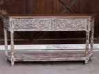 Jolie Distressed Vintage Console Table — view 6