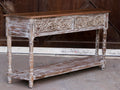 Jolie Distressed Vintage Console Table — view 1