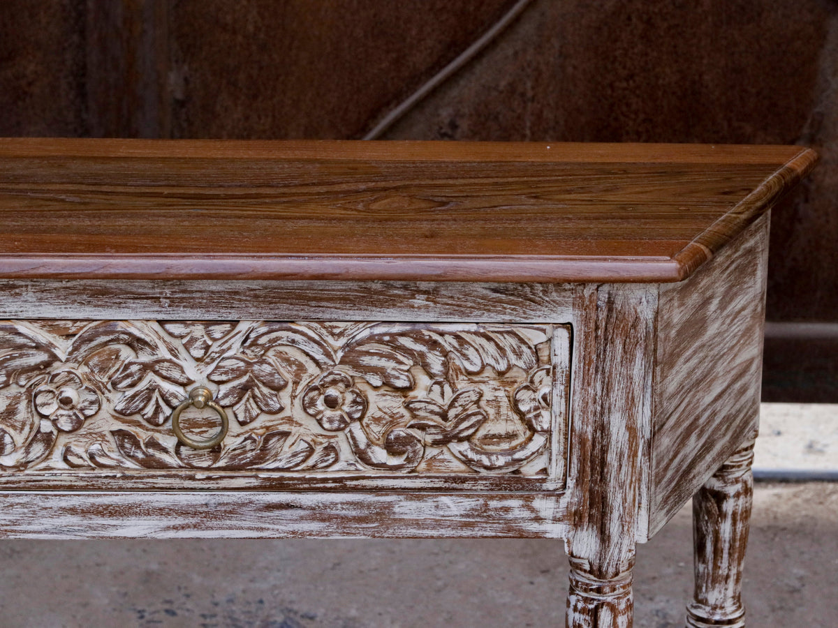 Jolie Distressed Vintage Console Table — view 10