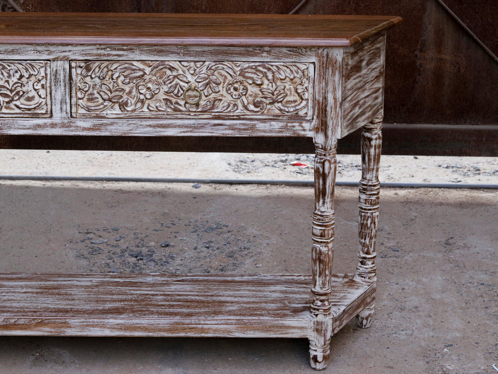 Jolie Distressed Vintage Console Table — view 11