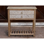 Calista Carved Distressed Drawer Chest — view 2