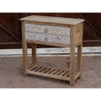 Calista Carved Distressed Drawer Chest — view 4
