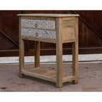 Calista Carved Distressed Drawer Chest — view 6