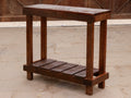 Laurel Slatted Rustic Console Table — view 1