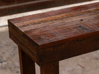 Laurel Slatted Rustic Console Table — view 4